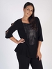 Joseph Ribkoff Black Tunic With Diamante Trim