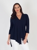 Joseph Ribkoff Midnight Blue Silky Tunic