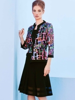 Joseph Ribkoff Multi Asymmetrical Jacket