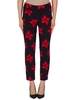 Joseph Ribkoff Navy/Red Flower Print Trouser