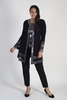 Joseph Ribkoff Shimmering Silver sequin embellished long line cover-up