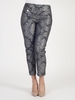 Joseph Ribkoff Silver Grey Floral Printed Trousers