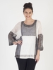 Joseph Ribkoff Two Layer Check Top