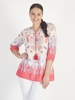 Just White Cotton Blouson Top