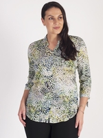 Lebek Green Water Print L/S Shirt