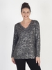 Leo & Ugo Printed V-neck Jumper