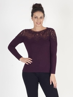 Leo & Ugo Prune Soft Knitted Jumper-styled in france