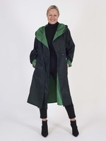 Lime Green Reversible Tea Length Raincoat