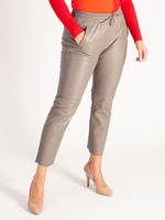 Mastic Leather Trouser with Drawstring Detail