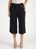 Michael Tyler Black Button Trim Jersey Culottes