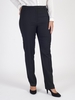 Michele Black Classic Flannel Slim Leg Trouser Shorter