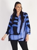 Midnight/Black Abstract Print Blouse