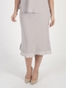 Mink Satin Back Crepe Skirt