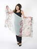 Mint & Coral Floral Print Scarf