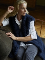Navy Faux Fur Gilet