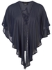 Navy Lilly Beaded Shawl