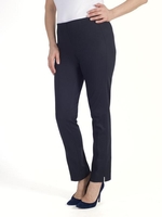 Navy Pull On Stretch Slim Leg Trouser