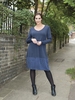 Navy Tencel/Jersey Dress
