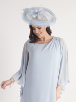 Pale Blue Feather Hatinator