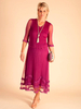 Peony Mock Layer Daisy Chain Trim Crush Pleat Mesh