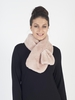 Pink Satin Lined Fur Tippet