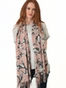 Pink Swallow Print Medium Weight Scarf