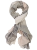 Pink/Cream Ombre Effect Mosaic Printed Scarf