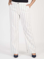 Samoon Ivory Pinstripe Trouser