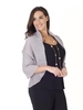 Silver Grey Crush Pleat Bolero