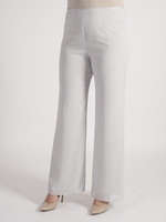 Silver Grey Satin Trim Chiffon Trouser