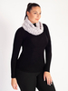 Soft Grey Faux Fur Snood