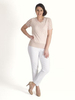 Soft Peach Knitted Corded Lace Top