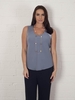 Steel Chiffon Camisole with Jersey Lining