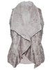 Taupe Faux Shearling Gilet