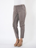 Taupe Ruched Knee Trouser
