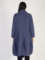 Turquoise Reversible Tea Length Raincoat