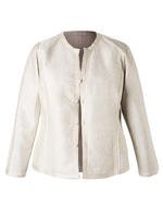 Vanilla & Mocha Topstitched Reversible Jacket