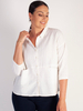 White Oversized Pin tuck Shirt