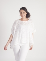 White Pebble Burnout Top