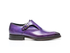 Augusto - Violet Calf Crust Leather Men Buckle Loafer