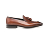 Claudio - Brown Calf Crust Leather Men Tassel Moccasin