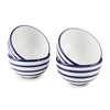 Blue Stripe Set of 4 Bowls