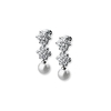 Cubic Zirconia Cluster Floral Earrings