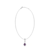 Drop Pendant Purple Stone
