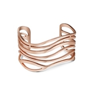 Large Rose Gold Plated Orca Bangle