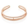 Rose Gold Plated CZ Bangle