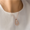 Rose Gold Plated Droplet Pendant