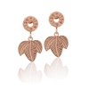 Rose GP Leaf Earrings