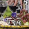 Silver Plated Grape Wine Coaster and Stopper Set