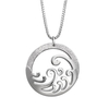 Silver Plated Ocean Pendant